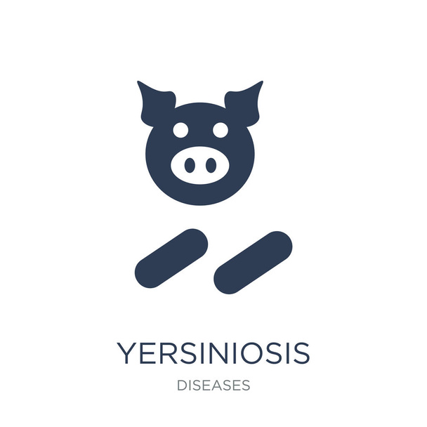 Icona della Yersiniosi. Trendy piatto vettore Yersiniosis icona su sfondo bianco della collezione Diseases, illustrazione vettoriale può essere utilizzato per il web e mobile, eps10
 - Vettoriali, immagini