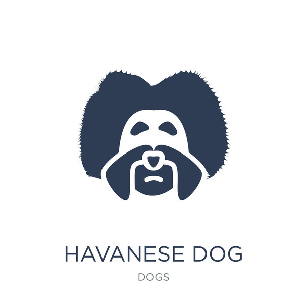 havanische Hundeikone. trendige flache Vektor havanischen Hund Symbol auf weißem Hintergrund aus Hunde-Sammlung, Vektor-Illustration kann für Web-und mobile verwendet werden, eps10 - Vektor, Bild