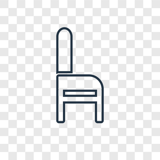 szék ikon trendi design stílusban. szék ikon elszigetelt átlátszó háttér. szék vektor ikon egyszerű és modern lapos szimbólum a webhely, a mobil, a logó, a app, Ui. szék ikon vektoros illusztráció, Eps10. - Vektor, kép