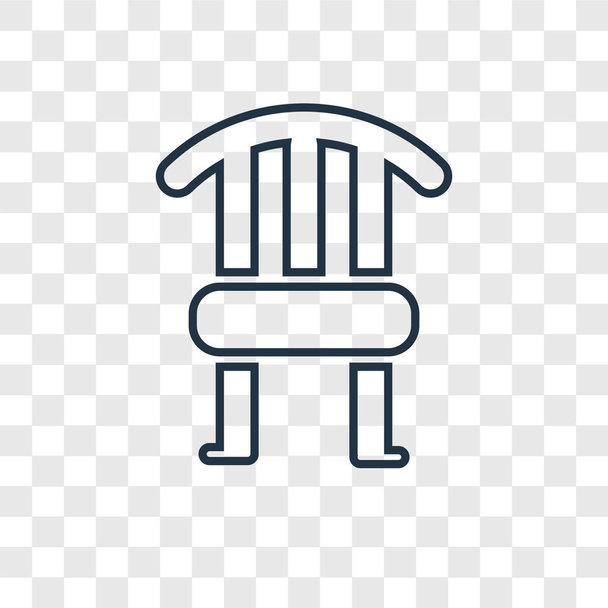 szék ikon trendi design stílusban. szék ikon elszigetelt átlátszó háttér. szék vektor ikon egyszerű és modern lapos szimbólum a webhely, a mobil, a logó, a app, Ui. szék ikon vektoros illusztráció, Eps10. - Vektor, kép