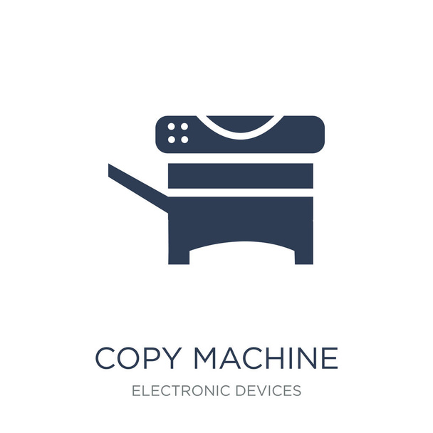 Kopie machine-symbool. Trendy platte vector kopie machine-symbool op witte achtergrond uit elektronische apparaten collectie, vectorillustratie kan worden gebruikt voor web en mobiel, eps10 - Vector, afbeelding