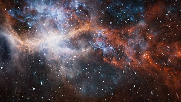 Derin uzay bulunan sarmal gökada. Nasa tarafından döşenmiş bu görüntü unsurları. - Fotoğraf, Görsel