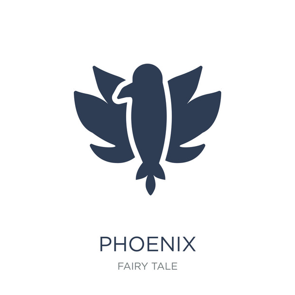 Phoenix icon. Trendy flat vector Phoenix icon on white background from Fairy Tale collection, vector illustration can be use for web and mobile, eps10 - Vector, Image