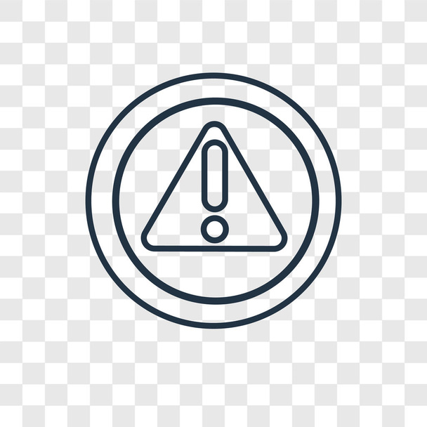 warning icon in trendy design style. warning icon isolated on transparent background. warning vector icon simple and modern flat symbol for web site, mobile, logo, app, UI. warning icon vector illustration, EPS10. - Vector, Image