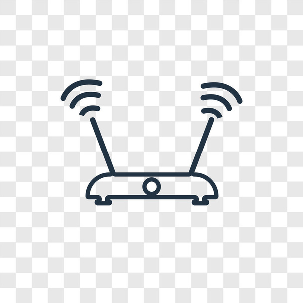 Значок wifi в стиле модного дизайна. Значок wifi изолирован на прозрачном фоне. Wi-Fi вектор иконка простой и современный плоский символ для веб-сайта, мобильного телефона, логотипа, приложения, пользовательского интерфейса. Иллюстрация вектора wifi, S10
. - Вектор,изображение