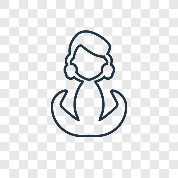 woman icon in trendy design style. woman icon isolated on transparent background. woman vector icon simple and modern flat symbol for web site, mobile, logo, app, UI. woman icon vector illustration, EPS10. - Vector, Image