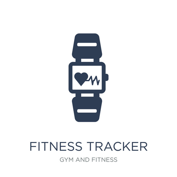 Fitness Tracker ikonra. Trendi lapos vektor található Fitness Tracker ikonra a fehér háttér a tornaterem és fitness collection, vektoros illusztráció lehet használni a web és mobil, eps10 - Vektor, kép