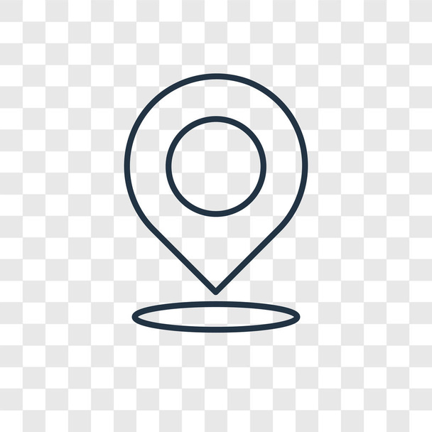 location icon in trendy design style. location icon isolated on transparent background. location vector icon simple and modern flat symbol for web site, mobile, logo, app, UI. location icon vector illustration, EPS10. - Vector, Image