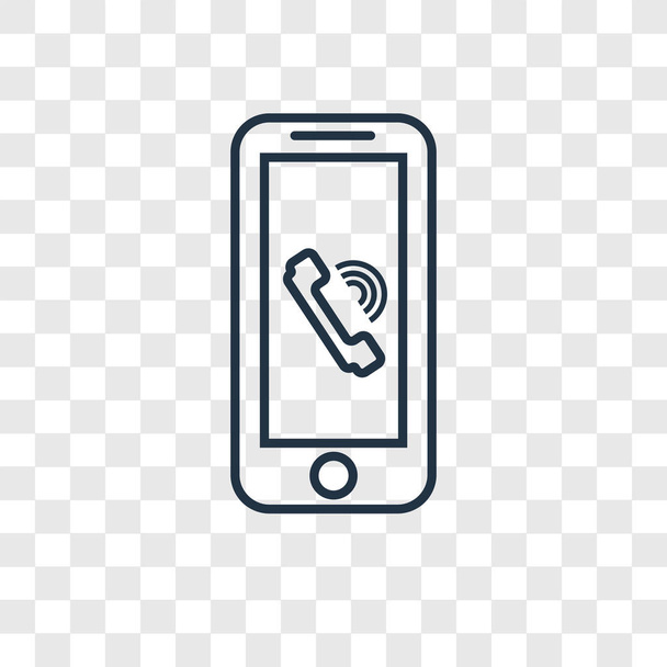 εικονίδιο τηλεφωνήματος σε μοντέρνα στυλ σχεδιασμού. εικονίδιο τηλεφωνήματος που απομονώνονται σε διαφανές φόντο. τηλεφώνημα διάνυσμα εικονίδιο απλή και μοντέρνα επίπεδη σύμβολο για την ιστοσελίδα, λογότυπο, mobile app, Ui. Εικονογράφηση φορέα εικονίδιο τηλεφωνήματος, Eps10. - Διάνυσμα, εικόνα