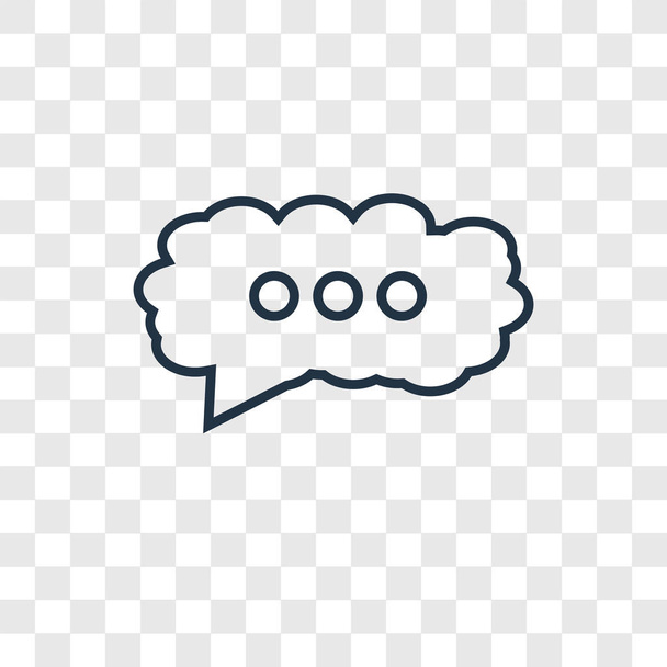 chat-pictogram in trendy stijl. chat-pictogram geïsoleerd op transparante achtergrond. Chat vector pictogram eenvoudige en moderne platte symbool voor mobiele, logo, website, app, Ui. chat pictogram vectorillustratie, Eps10. - Vector, afbeelding