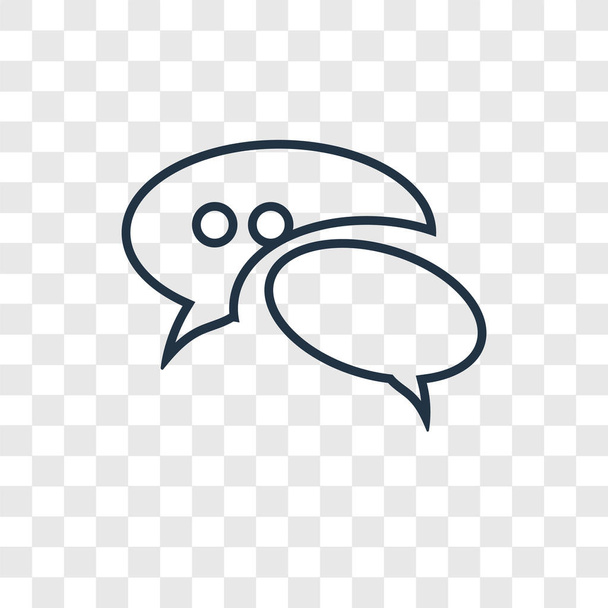Chat-Icon im trendigen Design-Stil. Chat-Symbol isoliert auf transparentem Hintergrund. Chat-Vektor-Symbol einfach und modern flaches Symbol für Website, Handy, Logo, App, ui. Chat-Icon-Vektorillustration, eps10. - Vektor, Bild
