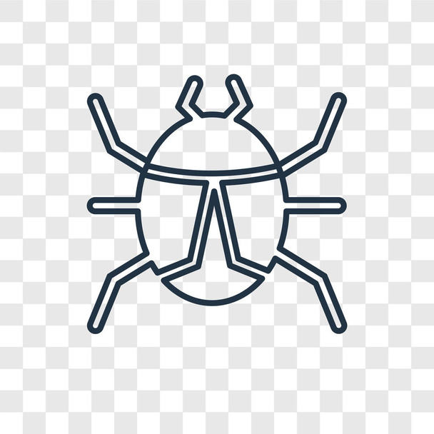 icône de bug dans un style design tendance. icône de bug isolé sur fond transparent. icône vectorielle de bug symbole plat simple et moderne pour le site Web, mobile, logo, application, interface utilisateur. illustration vectorielle d'icône de bogue, EPS10
. - Vecteur, image