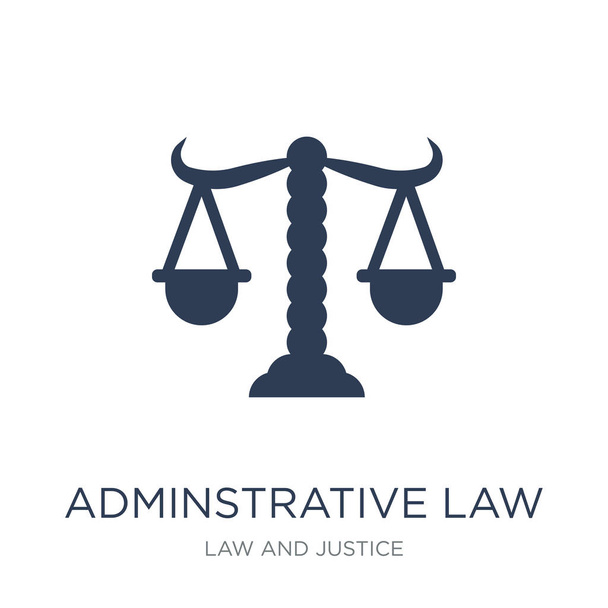 adminstrative law icon. Trendy flat vector adminstrative law icon on white background from law and justice collection, vector illustration can be use for web and mobile, eps10 - Vector, Image
