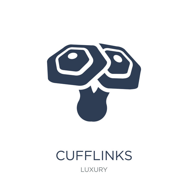 Cufflinks icon. Trendy flat vector Cufflinks icon on white background from Luxury collection, vector illustration can be use for web and mobile, eps10 - ベクター画像