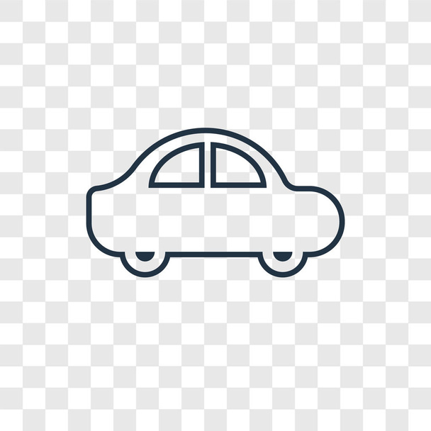 икона автомобиля в модном стиле дизайна. иконка автомобиля изолирована на прозрачном фоне. иконка автомобиля вектор простой и современный плоский символ для веб-сайта, мобильного телефона, логотипа, приложения, пользовательского интерфейса. иконка автомобиля векторная иллюстрация, EPS10
. - Вектор,изображение