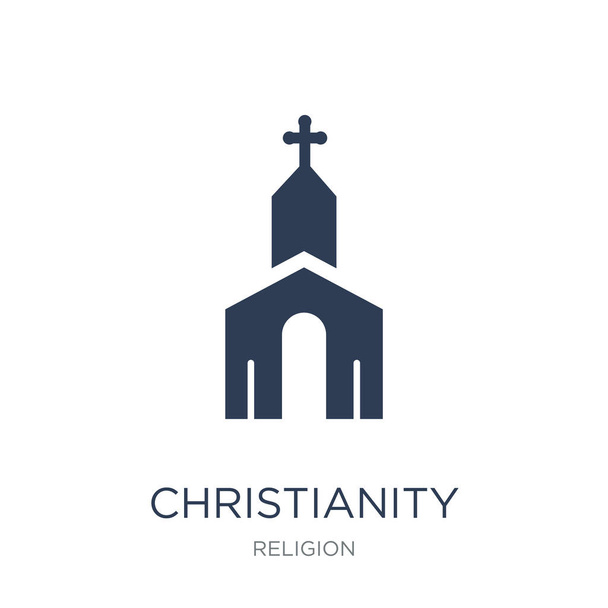 Christianity icon. Trendy flat vector Christianity icon on white background from Religion collection, vector illustration can be use for web and mobile, eps10 - Vector, Image