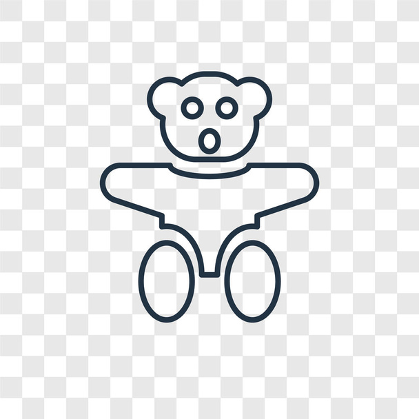 Teddy bear speelgoed pictogram in trendy stijl. Teddy bear speelgoed pictogram geïsoleerd op transparante achtergrond. Teddy bear speelgoed vector pictogram eenvoudige en moderne flat symbool voor website, mobiel, logo, app, Ui. Teddy bear speelgoed pictogram vectorillustratie, Eps10. - Vector, afbeelding