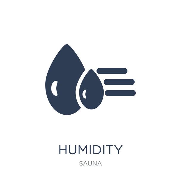 Icône d'humidité. Vecteur plat tendance icône d'humidité sur fond blanc de la collection sauna, illustration vectorielle peut être utilisé pour le web et mobile, eps10
 - Vecteur, image