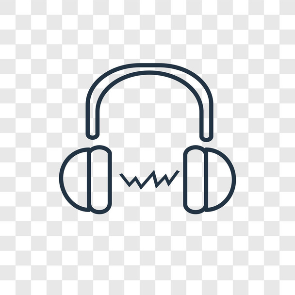значок навушників у модному стилі дизайну. значок навушників ізольовано на прозорому фоні. навушники вектор значок простий і сучасний плоский символ для веб-сайту, мобільного, логотипу, додатка, інтернету. значок навушників Векторна ілюстрація, EPS10
. - Вектор, зображення