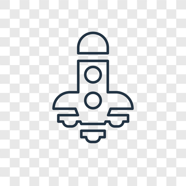 kosmická loď ikona v módní design stylu. kosmická loď ikona izolované na průhledné pozadí. kosmická loď vektorové ikony jednoduché a moderní Béčko pro webové stránky, mobilní, logo, app, Ui. kosmická loď ikonu vektorové ilustrace, Eps10. - Vektor, obrázek