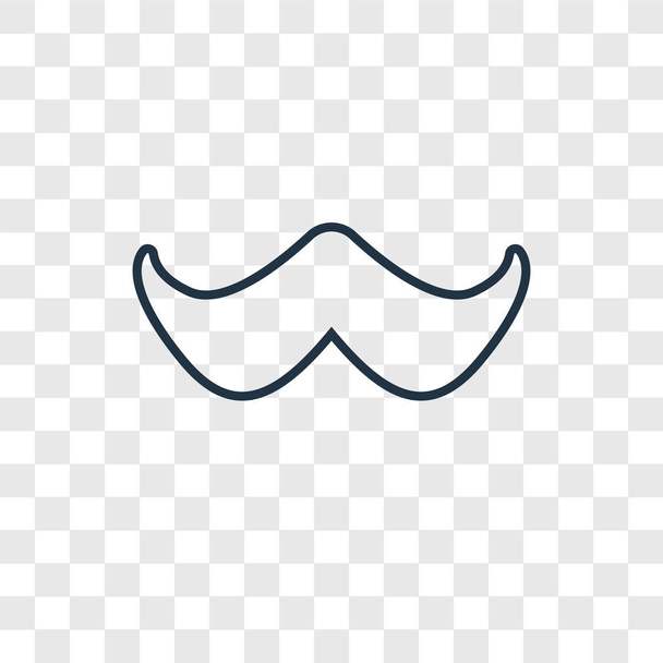icône moustache dans un style design tendance. icône moustache isolé sur fond transparent. icône vectorielle moustache symbole plat simple et moderne pour le site Web, mobile, logo, application, interface utilisateur. illustration vectorielle d'icône de moustache, EPS10
. - Vecteur, image