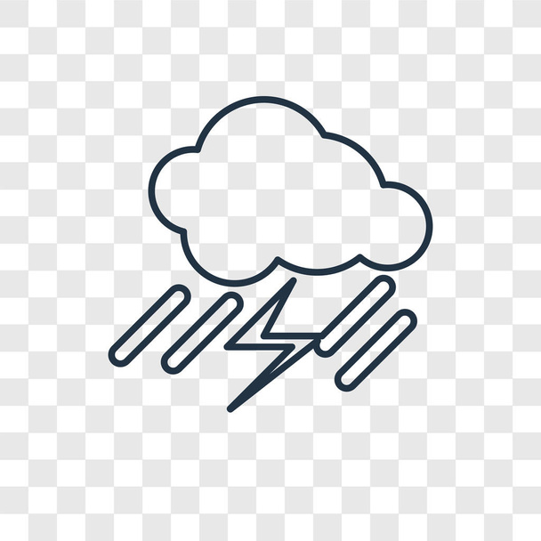 yağmurlu simgesi modaya uygun bir tasarım tarzı. yağmurlu simgesi üzerinde şeffaf arka plan izole. yağmurlu vektör simgesi basit ve modern düz simgesi web sitesi, mobil, logo, app, UI. yağmurlu simge vektör çizim, Eps10. - Vektör, Görsel