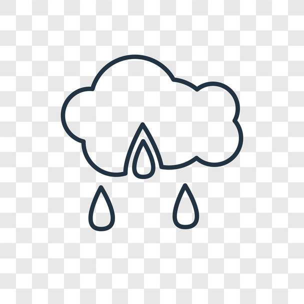 トレンディなデザイン スタイルで雨のアイコン。雨のアイコンが透明な背景に分離されました。雨ベクトル アイコン シンプルでモダンなフラット記号 web サイト、モバイル、ロゴ、アプリの Ui。雨アイコン ベクトル図、Eps10. - ベクター画像