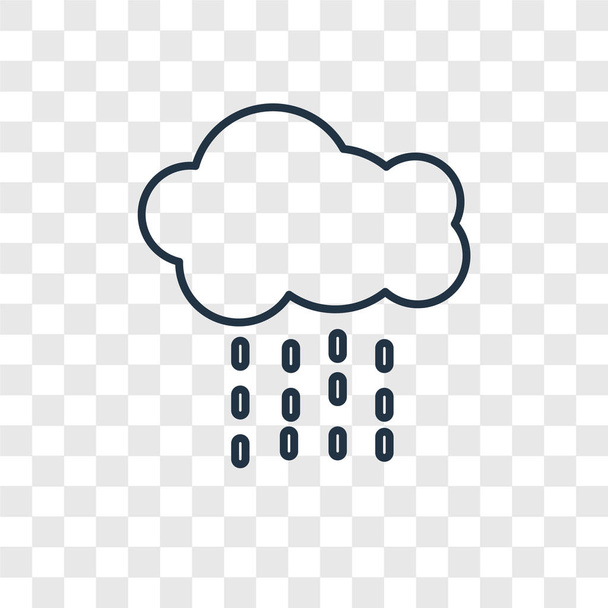 deštivé ikona v módní design stylu. deštivé ikona izolované na průhledné pozadí. deštivé vektorové ikony jednoduché a moderní Béčko pro webové stránky, mobilní, logo, app, Ui. deštivé ikonu vektorové ilustrace, Eps10. - Vektor, obrázek
