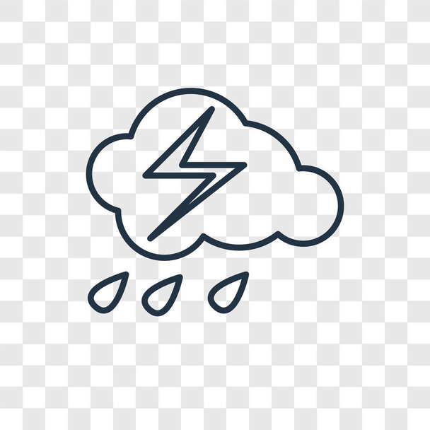 rain icon in trendy design style. rain icon isolated on transparent background. rain vector icon simple and modern flat symbol for web site, mobile, logo, app, UI. rain icon vector illustration, EPS10. - Vector, Image