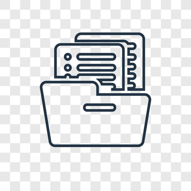 Dateien-Symbol im trendigen Design-Stil. Dateisymbol isoliert auf transparentem Hintergrund. Dateien Vektorsymbol einfache und moderne flache Symbol für Website, Handy, Logo, App, ui. Dateien Icon Vector Illustration, eps10. - Vektor, Bild
