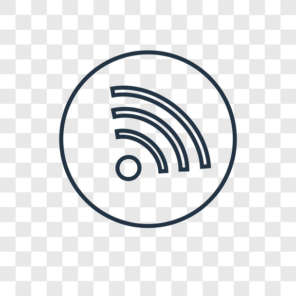 wifi icon in trendy design style. wifi icon isolated on transparent background. wifi vector icon simple and modern flat symbol for web site, mobile, logo, app, UI. wifi icon vector illustration, EPS10. - Vector, Image