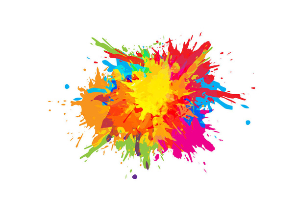 abstract splatter color background. illustration vector desig - Vector, Image