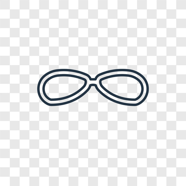 γυαλιά εικονίδιο στην μοντέρνα στυλ σχεδιασμού. γυαλιά εικονίδιο απομονώνονται σε διαφανές φόντο. γυαλιά διάνυσμα απλή και μοντέρνα ΗΜΙΤΟΝΙΟ εικονίδιο για την ιστοσελίδα, λογότυπο, mobile app, Ui. Εικονογράφηση διάνυσμα εικονίδιο γυαλιά, Eps10. - Διάνυσμα, εικόνα