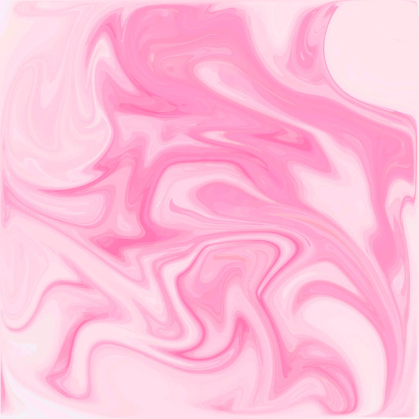 Pink Digital Acrylic Color Swirl Or Similar Marble Twist Texture Background - Photo, Image