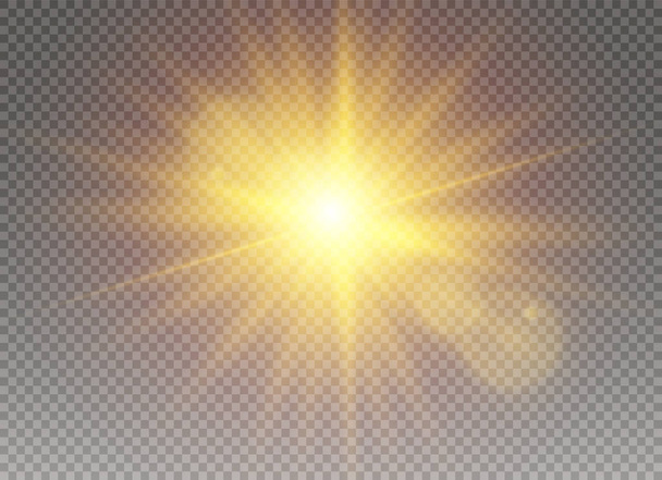 Білий сонячних променів світла
 - Вектор, зображення