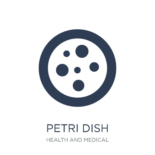 Petriho misky ikona. Moderní ploché vektorové ikony Petriho misky na bílém pozadí ze zdraví a lékařské kolekce, vektorové ilustrace může být použít pro web a mobilní, eps10 - Vektor, obrázek