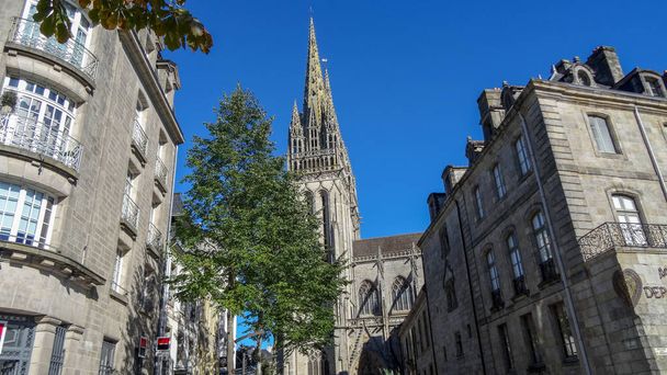 Quimper is the beautiful city in France, Bretagne region - Photo, Image