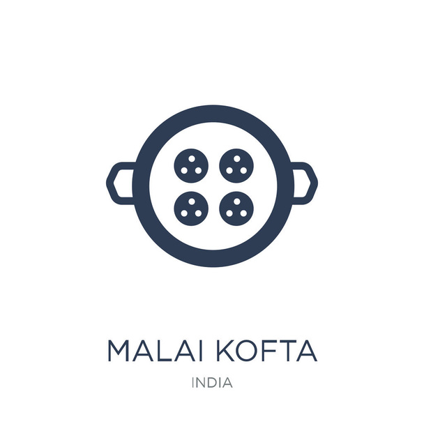 マライ カフタ アイコン。Web や携帯電話、eps10 流行のフラット ベクトル マライ インド コレクション、ベクトル図から白い背景のカフタ アイコンをすることができますを使用します。 - ベクター画像