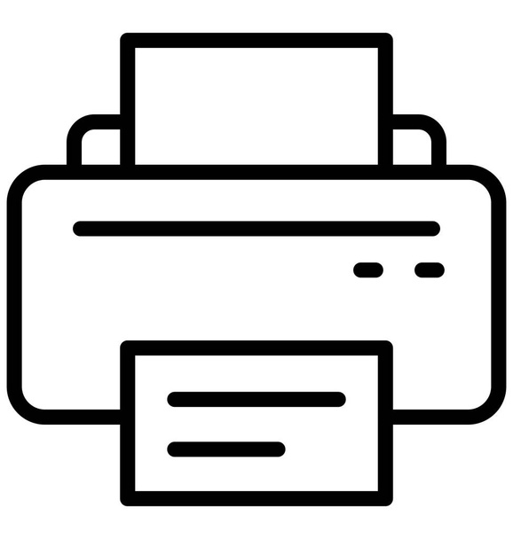 Fax, tintasugaras nyomtatók elszigetelt vektor ikonra hogy lehet könnyen szerkeszteni bármilyen méretben, illetve módosított. - Vektor, kép