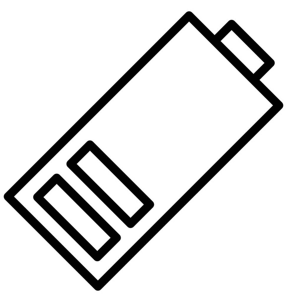 Batterij niveau, batterijstatus geïsoleerde Vector pictogram dat kan gemakkelijk worden bewerkt in elke grootte of gewijzigd. - Vector, afbeelding
