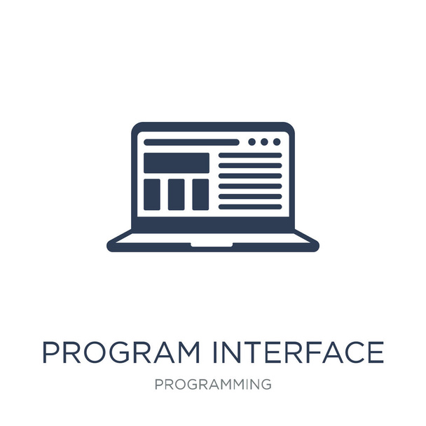 Піктограма інтерфейсу програми. Модний плоский вектор Піктограма інтерфейсу програми на білому тлі з колекції Програмування, векторна ілюстрація може бути використана для веб та мобільних пристроїв, eps10
 - Вектор, зображення