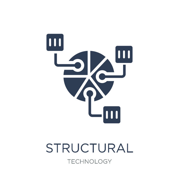 Structural Elements icon. Trendy flat vector Structural Elements icon on white background from Technology collection, vector illustration can be use for web and mobile, eps10 - Vector, Image