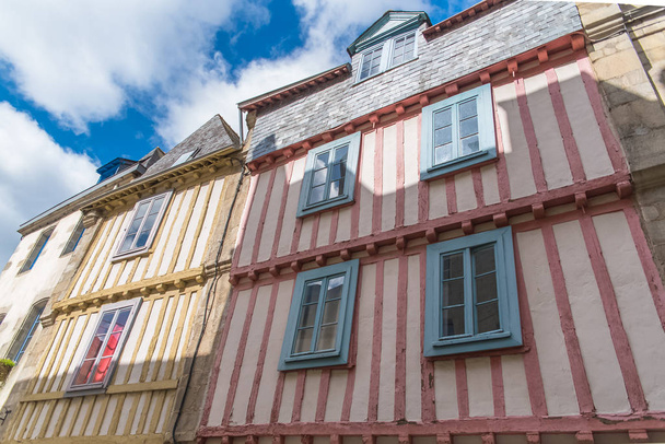     Quimper, old half-timbered house, beautiful tourist town in Brittany
  - Фото, изображение