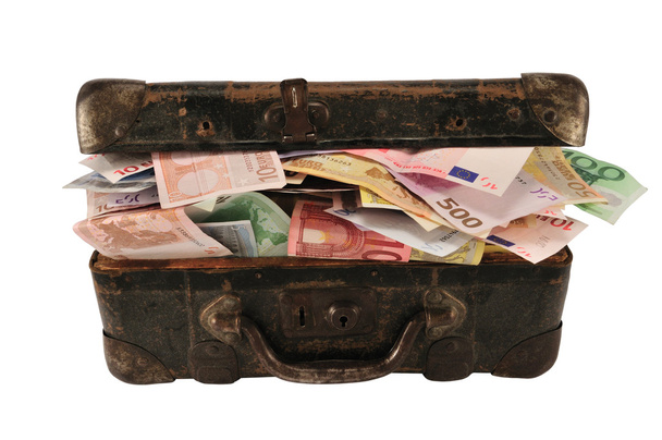 Suitcase full of money - Photo, Image