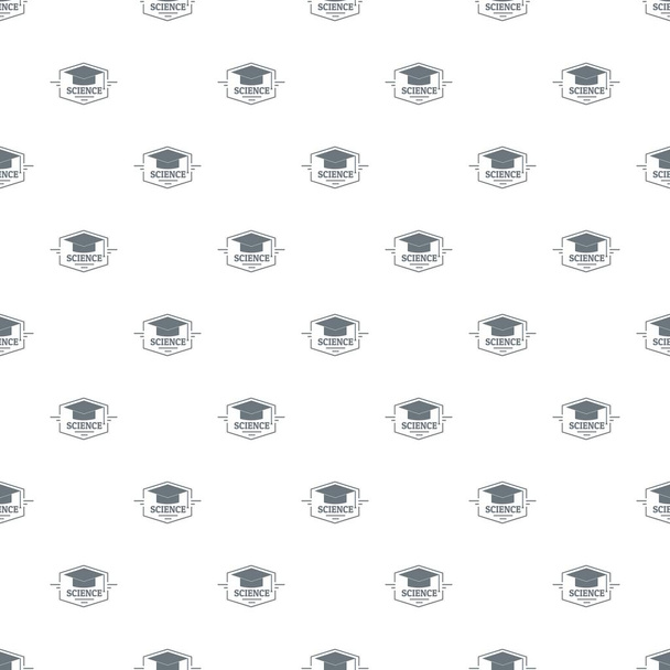 Graduation cap pattern vector seamless - Вектор,изображение