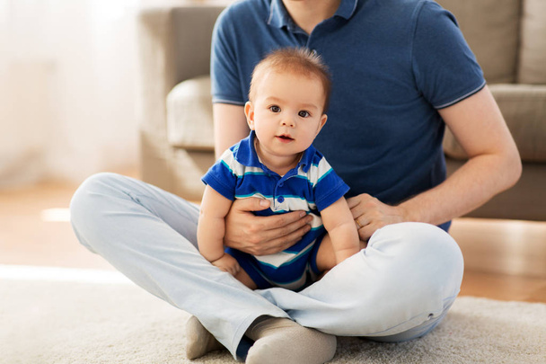 baby boy with father at home - Photo, Image