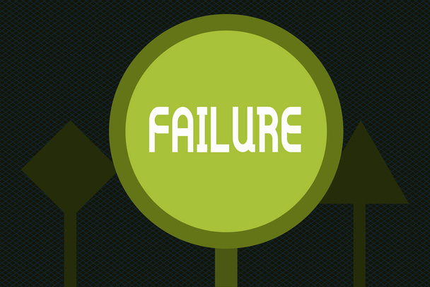 Kirjoitan viestiä epäonnistumisesta. Business valokuva esittelee laiminlyönti tai laiminlyönti odotetaan toimia epäonnistuminen
 - Valokuva, kuva