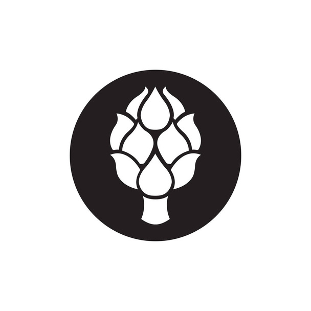Icono de alcachofa para diseño de logotipo
 - Vector, Imagen