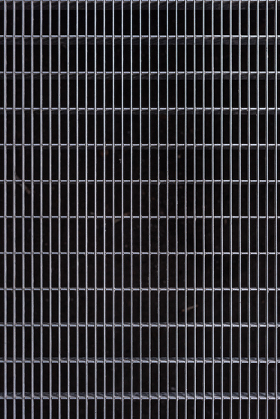 full frame image of grey metal cage background - Photo, Image