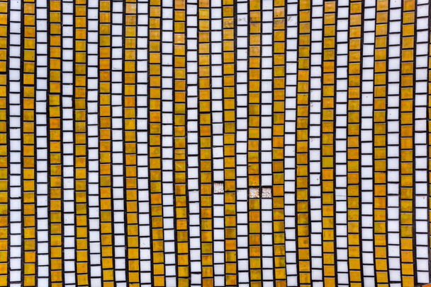full frame image of colorful ceramic tile wall background - Fotoğraf, Görsel